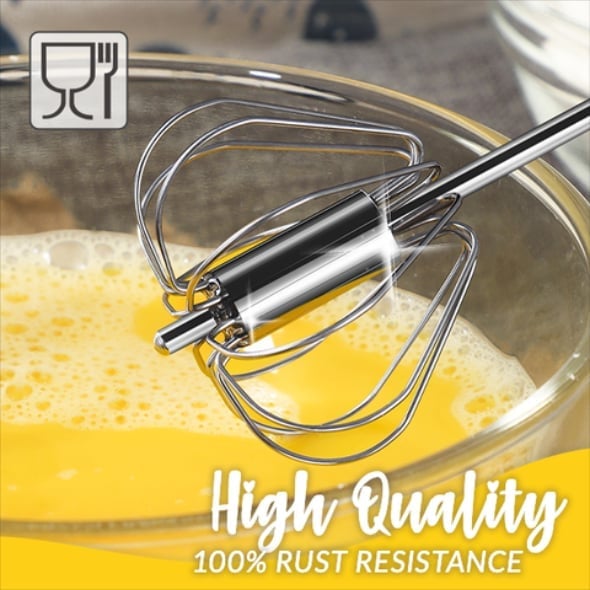 '- Stainless Steel Semi-Automatic Whisk
