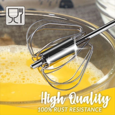 '- Stainless Steel Semi-Automatic Whisk