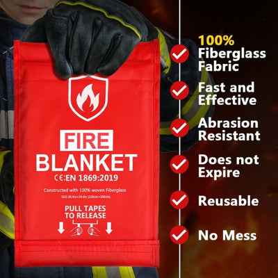 Multi-Purpose Fire Blanket | Essential Fire Safety for Home & Outdoors