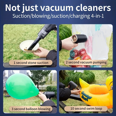 8-in-1 Cordless Handheld Car Vacuum Cleaner