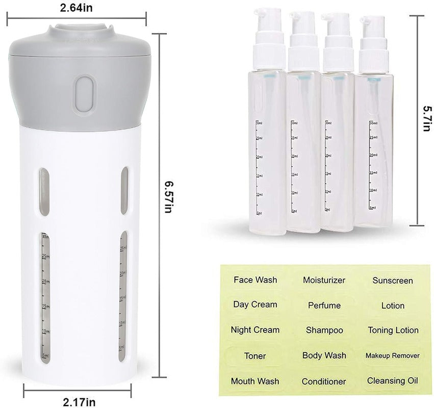 4-in-1 Leak-Proof Travel Liquid Dispenser