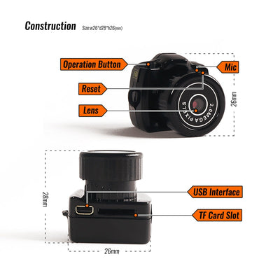 1080P HD Mini Sport Camera Keychain