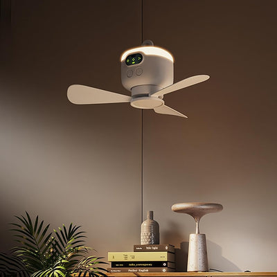 Rechargeable Portable Hanging Fan with LED Light