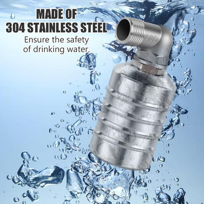 304 Stainless Steel Automatic Water Level Control Valve (1/2" Side water intake and 3/4'' Upper water intake)
