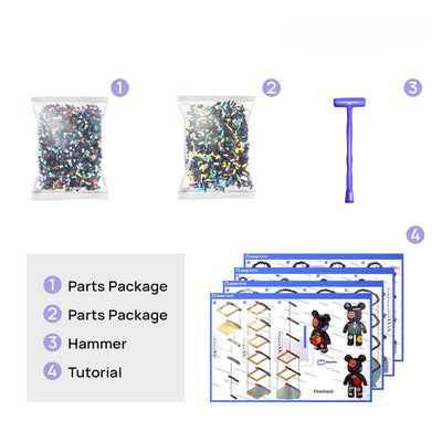 DIY Pixel Art Block Bear Figures – Creative Building & Collectible Display