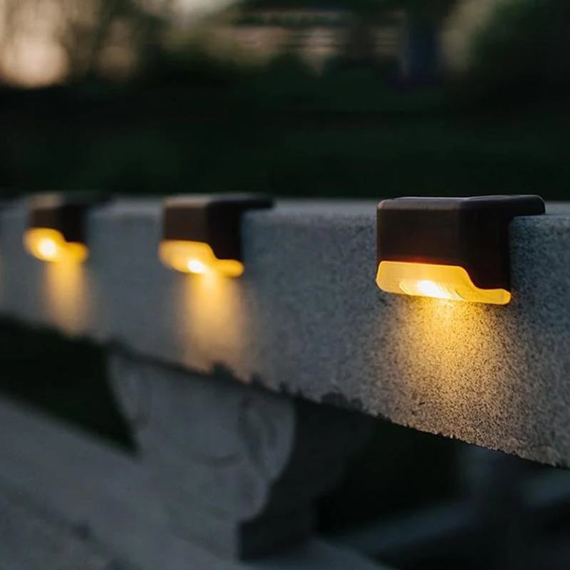 Solar-Powered Outdoor Stair Lights