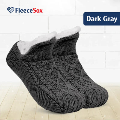 Fleece-Lined Non-Slip Thermal Slippers Socks