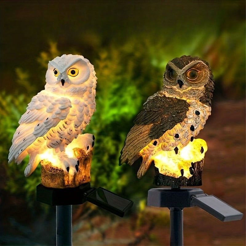 Solar Owl Garden Light