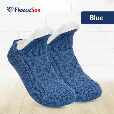 Fleece-Lined Non-Slip Thermal Slippers Socks