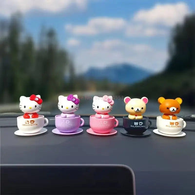 Rilakkuma Solar Nodding Cup Toy