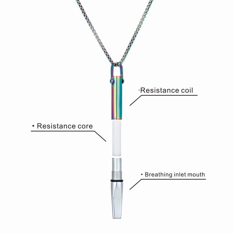 Stainless Steel Breathing Trainer Pendant