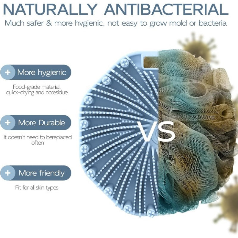 Silver-Infused Silicone Body Brush