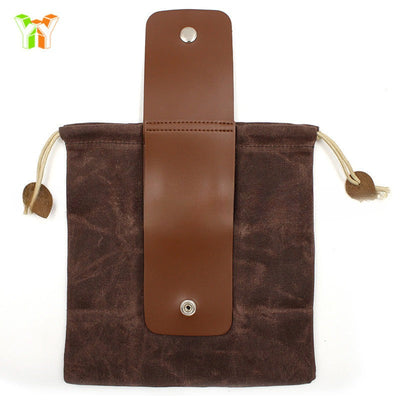 Waxed Canvas Folding Foraging Bag with Durable Design