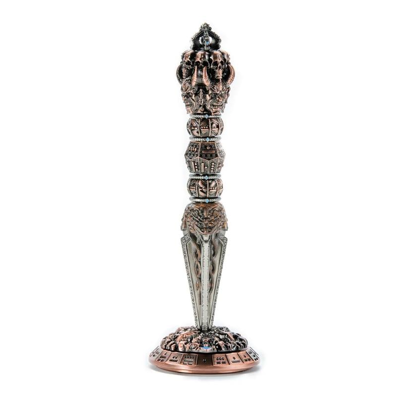 💀Metal Wand Skull Dice & Bone RPG Dice Set