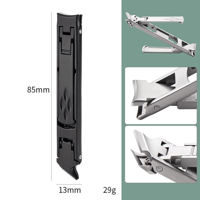 Fingernail Clippers Double Ended Stainless Steel for Home