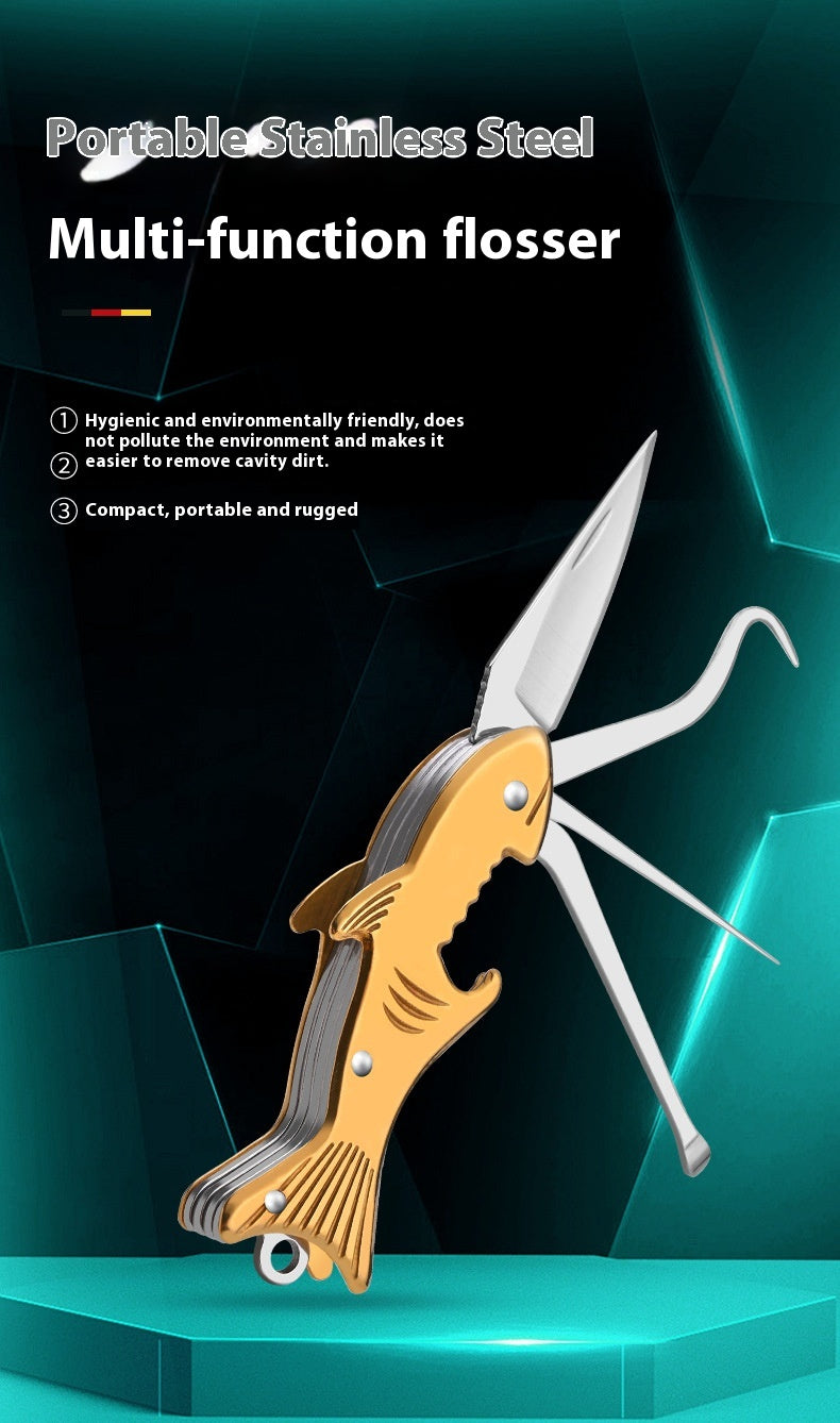 Reusable Stainless Steel Toothpicks Set for Dental Hygiene