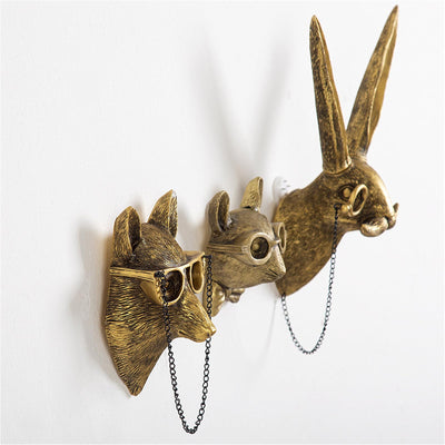 Elegant Animal Head Wall Sculptures