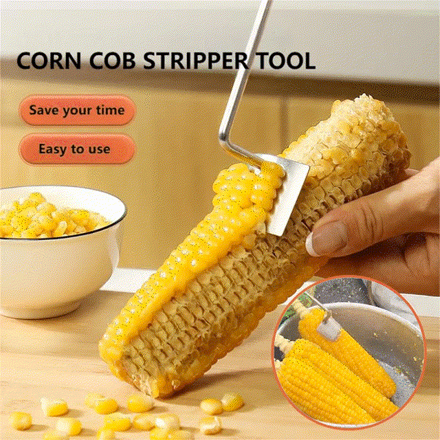 2025 NEW Long Handle Stainless Steel Corn Stripping Tool