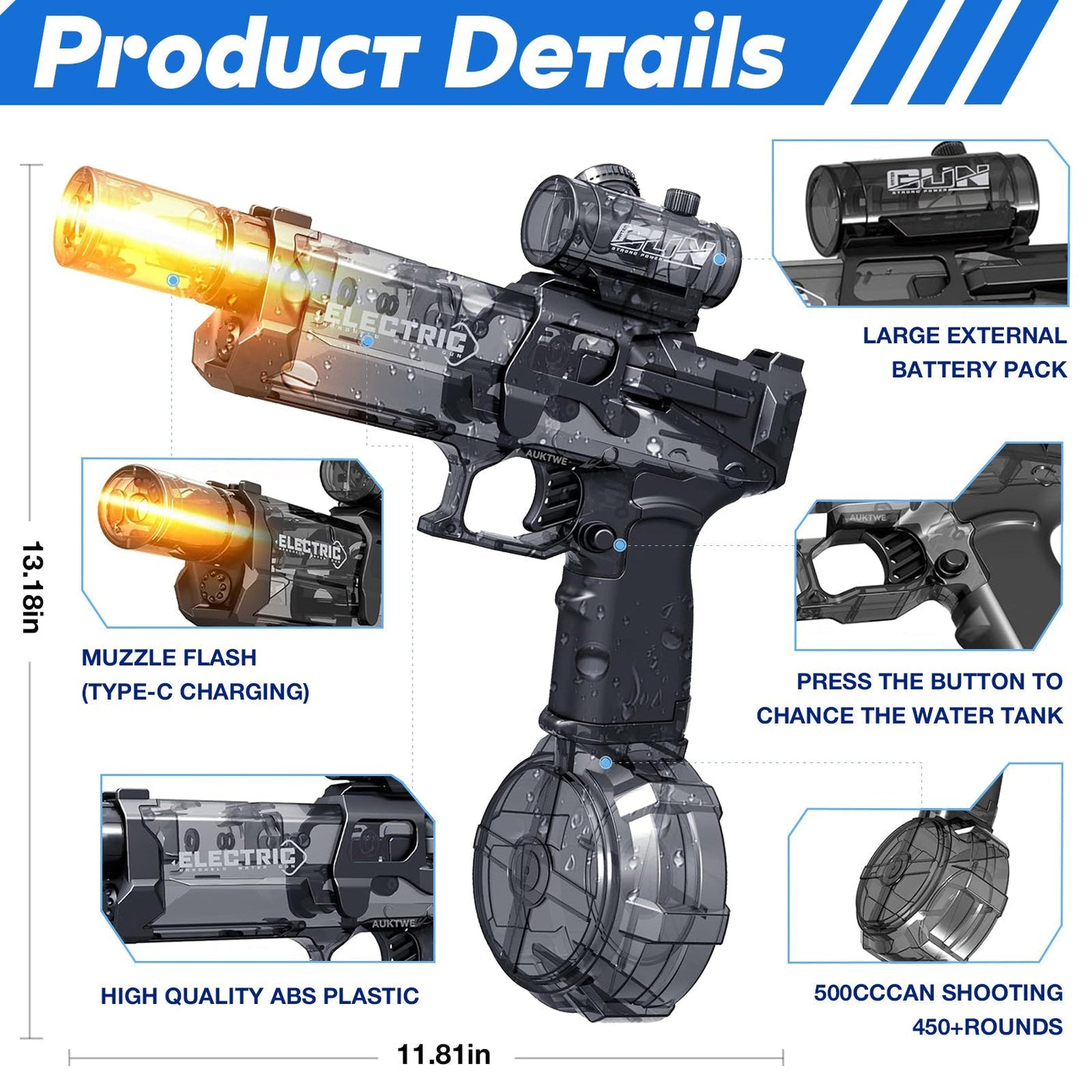 Yopoll aqua shooter hydro blaster