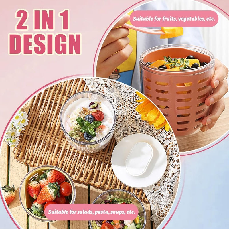 Portable Multi-Purpose Fruit Salad Cup