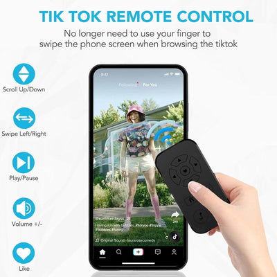 Wireless TikTok Scrolling Remote – Hands-Free Control for Videos & More