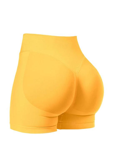 Women's Solid High Waist Sports Spandex Short