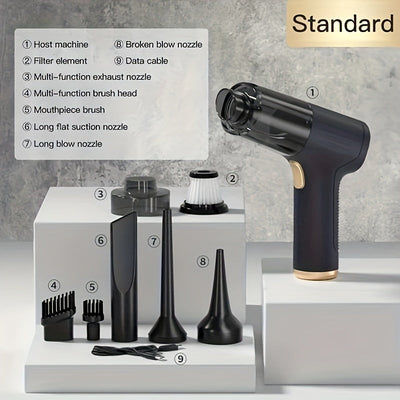 8-in-1 Cordless Handheld Car Vacuum Cleaner