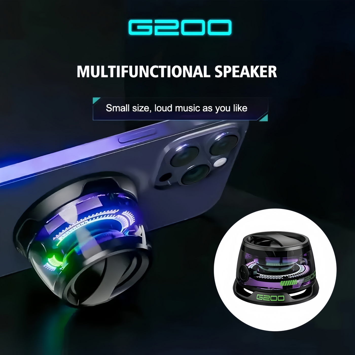 🎅Multifunctional magnetic Bluetooth speaker