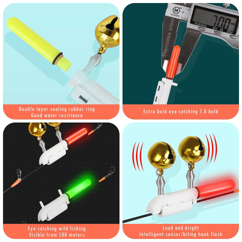 LED Fishing Glow Sticks with Secure Buckle Design