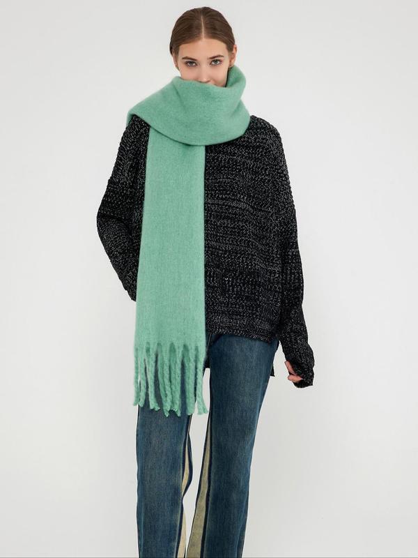 Fashionable thickened women's scarf