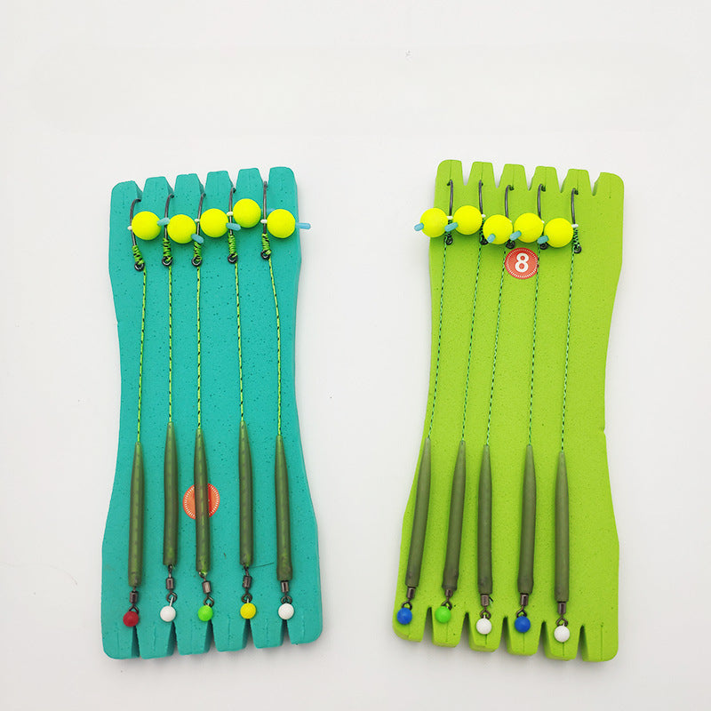 High-Strength Barbed Fishing Hooks with Camouflage PE Cable