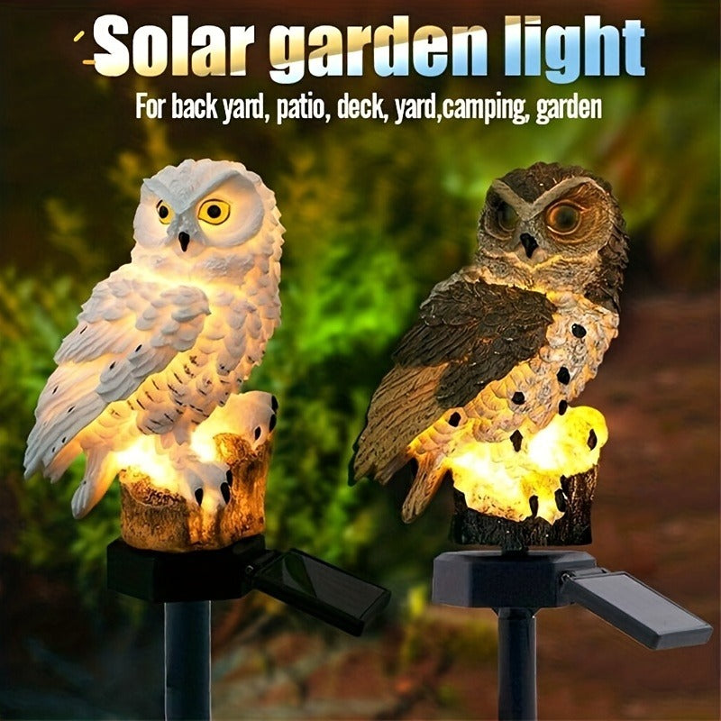 Solar Owl Garden Light