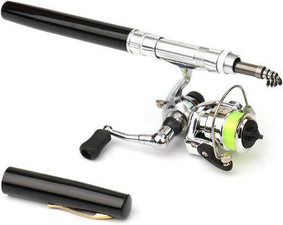 Compact Pen-Style Fishing Rod and Reel Combo