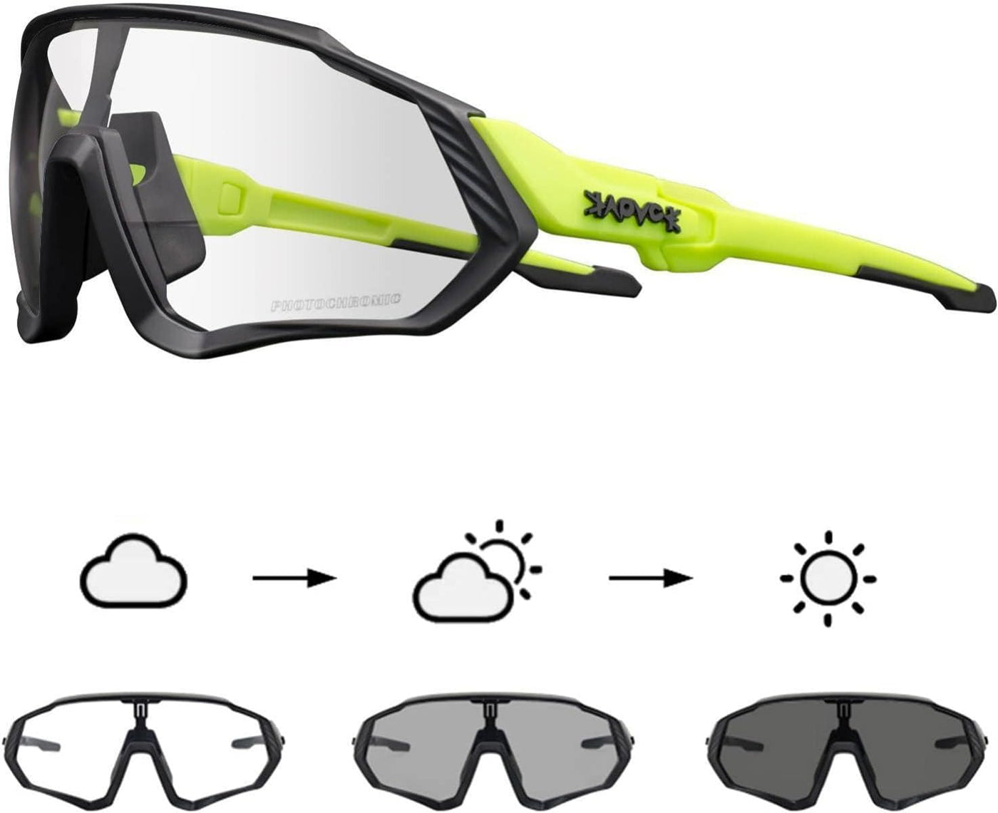 Photochromic Cycling Glasses