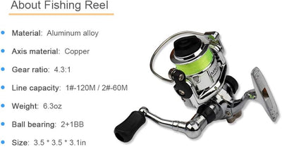 Compact Pen-Style Fishing Rod and Reel Combo