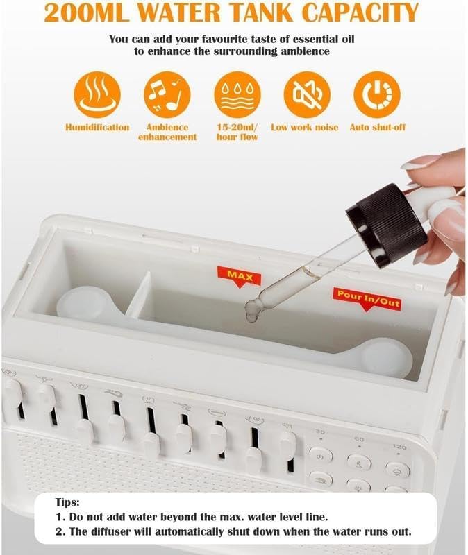 Aromatherapy White Noise Machine – Relaxation, Sleep & Mood Enhancer