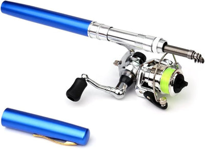 Compact Pen-Style Fishing Rod and Reel Combo