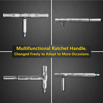 Versatile 24-in-1 Ratchet Screwdriver Set