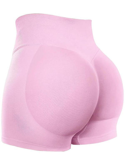 Women's Solid High Waist Sports Spandex Short