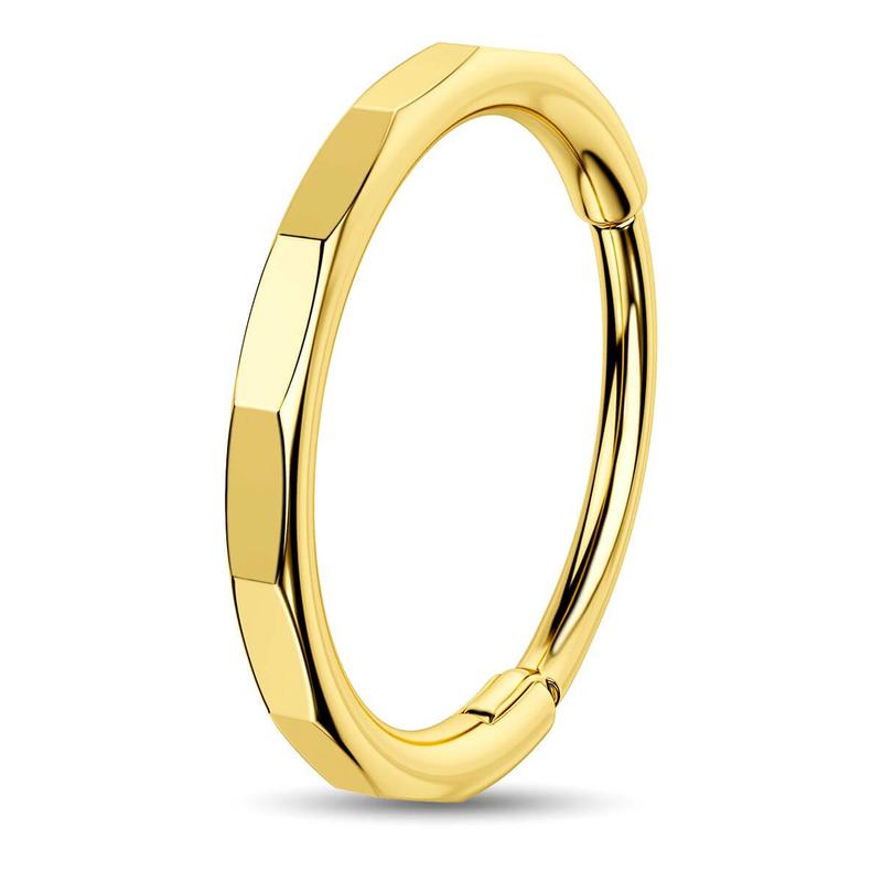 Turquoise Accent Hinged Nose Ring