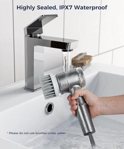 Electric Spin Scrubber, Cordless Cleaning Brush