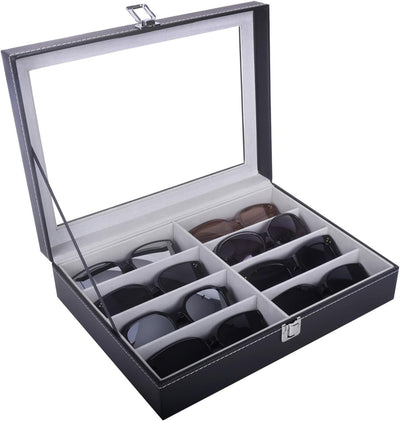 Leather 8 Piece Eyeglasses Storage