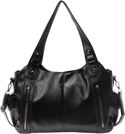 Vegan Leather Slouchy Hobo Bag