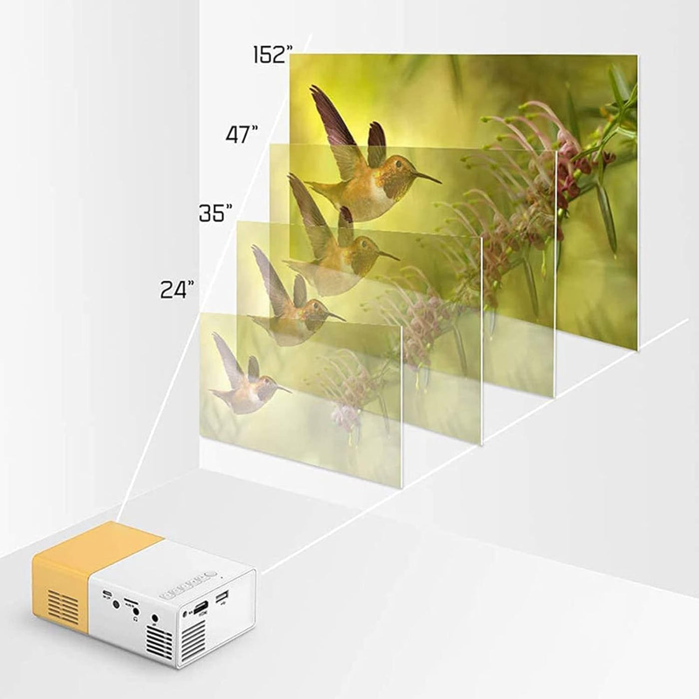 Portable HD Mini Projector for Entertainment Everywhere