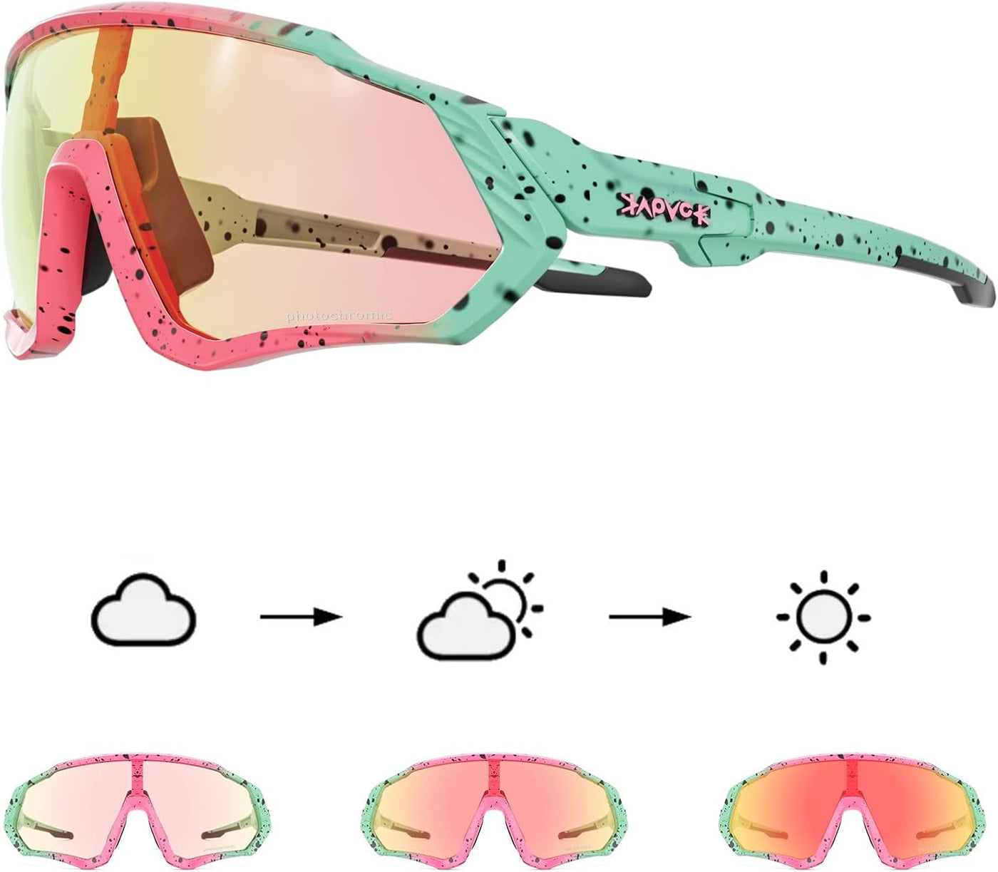 Photochromic Cycling Glasses