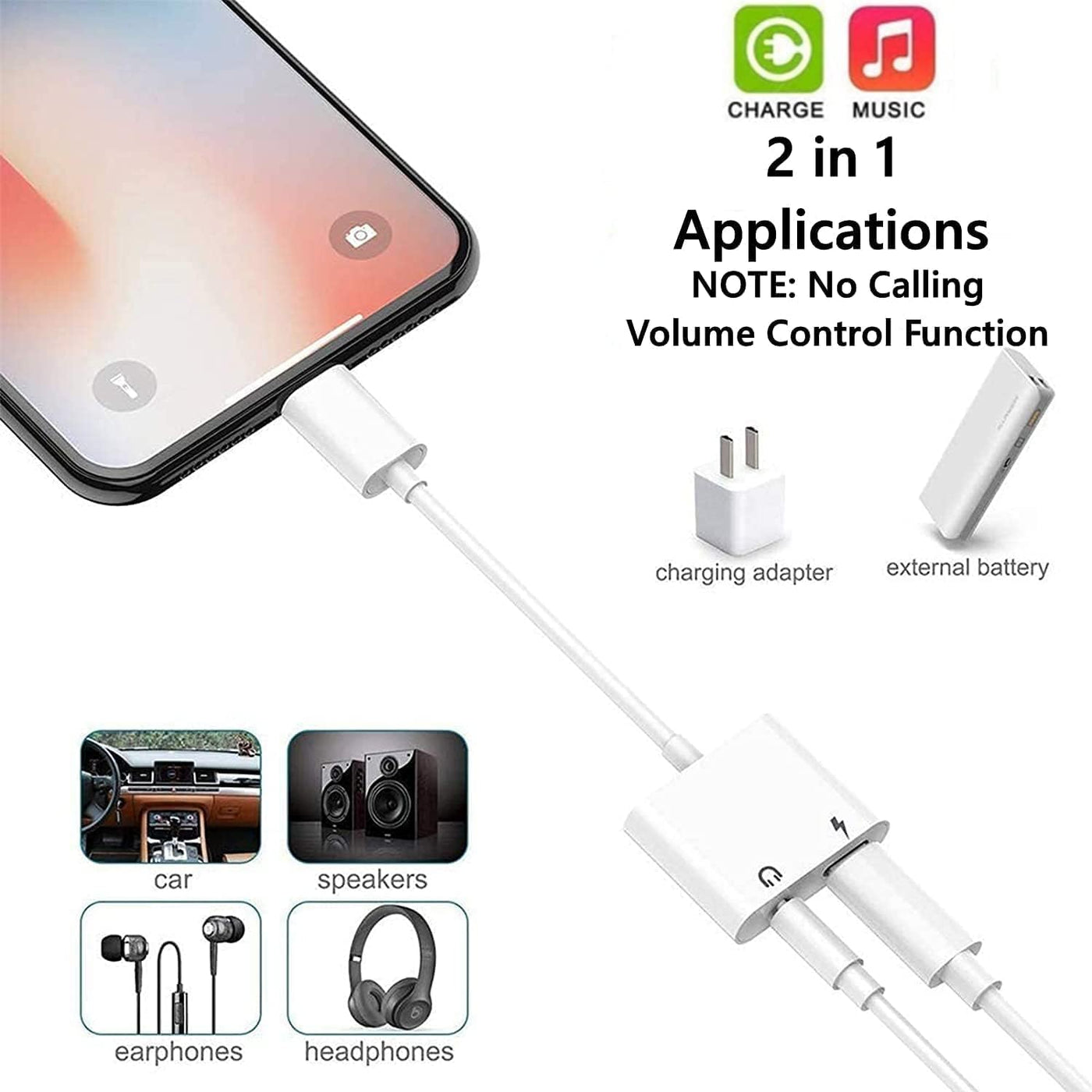 Lightning to 3.5mm Headphones Adapter