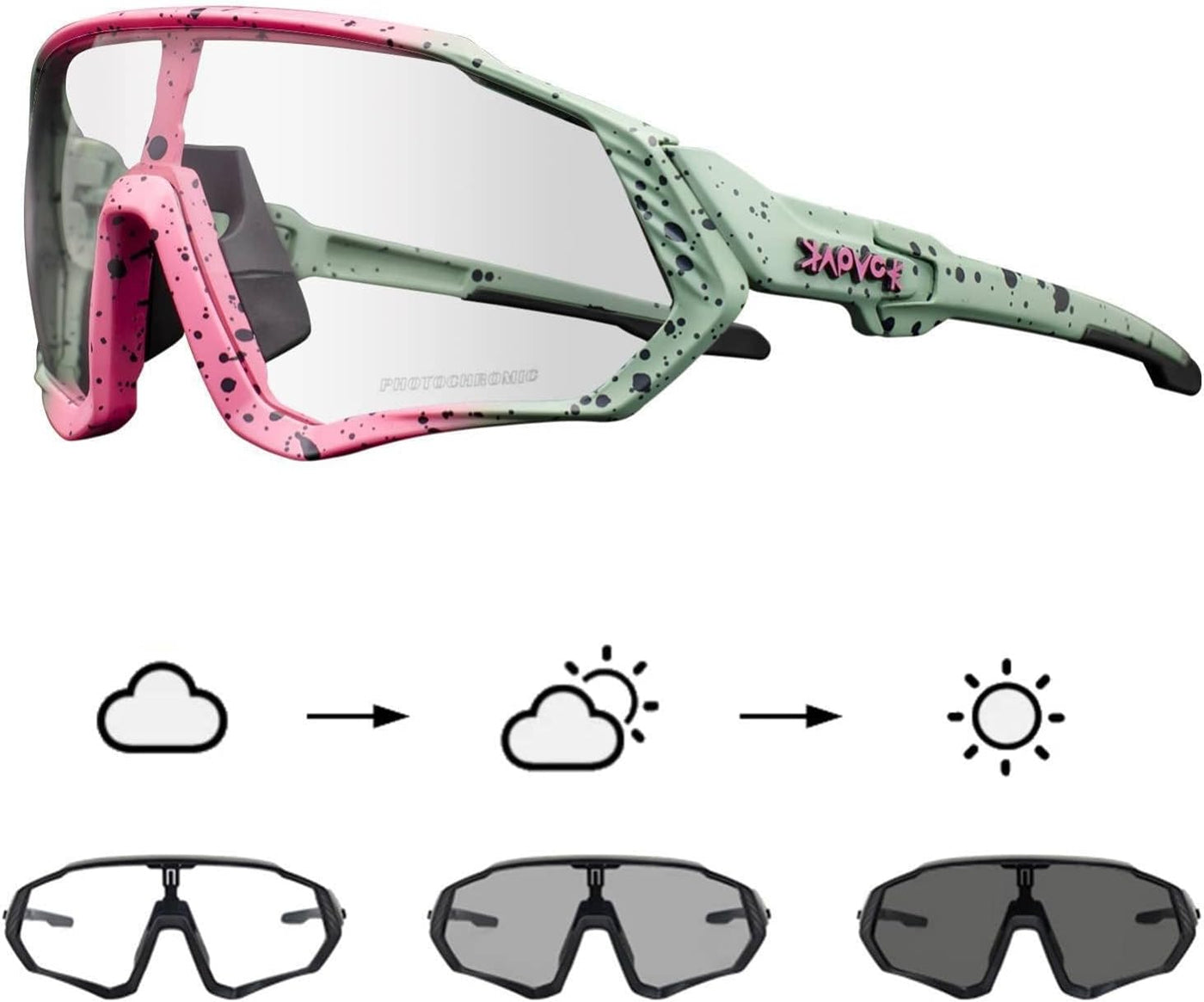 Photochromic Cycling Glasses