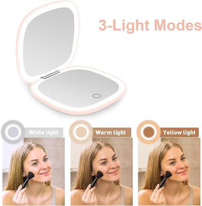 Portable LED Double-Sided Makeup Mirror