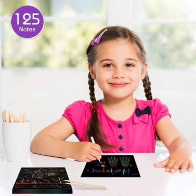 Rainbow Scratch Mini Art Notes