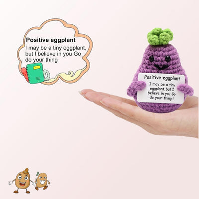 Crochet Positive Fruit,5 Pcs Funny Positive Fruit